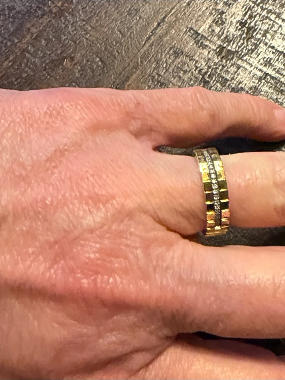 Helzberg 10K Vermeil Ring With Genuine Diamonds NIB